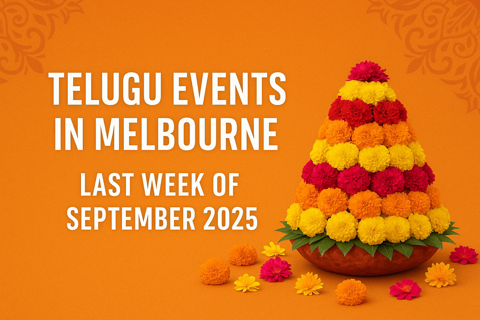 Telugu Events in Melbourne – Last Week of September 2025